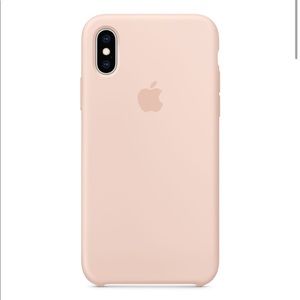 NEW Apple iPhone XS Silicone Pink Sams Case